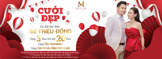 Ưu đãi tiệc cưới Melisa Center